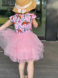 Thumbnail for Flutter Sleeve Tulle Dress
