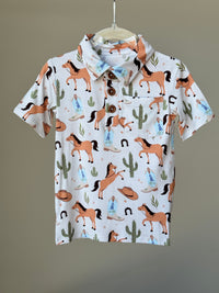 Thumbnail for Collared Polo Shirt